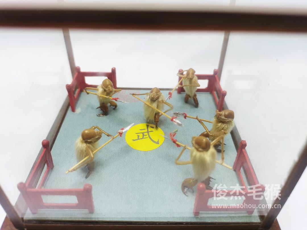 练武场_小型北京毛猴作品_红木木托+方形玻璃罩5.jpg 练武场_小型北京毛猴作品_红木木托+方形玻璃罩5.jpg