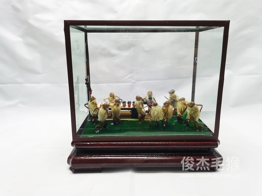 卖乐器_中型北京毛猴作品_压缩木木托+方形玻璃罩1.jpg 卖乐器_中型北京毛猴作品_压缩木木托+方形玻璃罩1.jpg